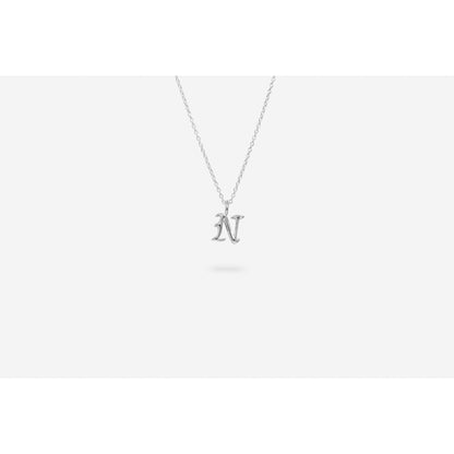 Ix Studios N letter Charm Silver