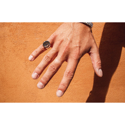 Ix Studios Oval Signet Silver ring