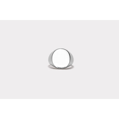 Ix Studios Oval Signet Silver ring