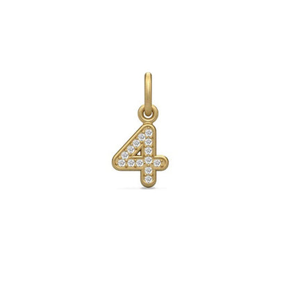 Outlet Julie Sandlau ID  pendant - forgyldte tal