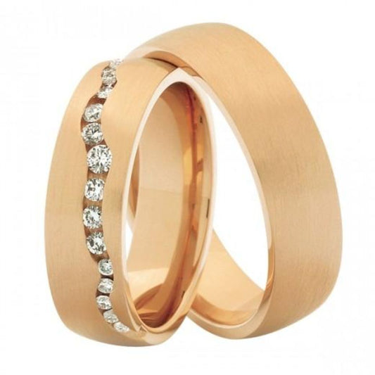 Nuran Vielses ringe A3416 14kt Rosaguld (pris fra 10.825,- pr. stk.)
