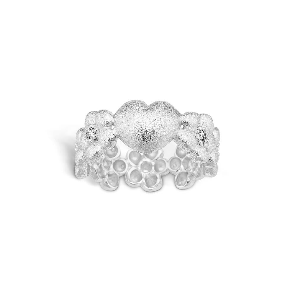 Blossom sølv ring