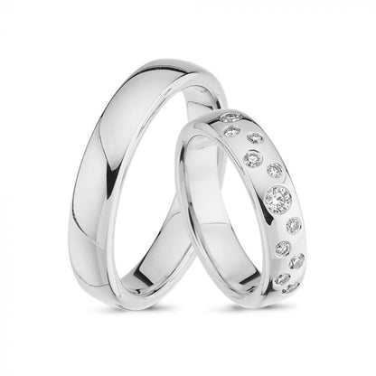 Nuran Vielses ringe A4111 14kt Hvidguld (pris fra 17775,- pr. stk.)