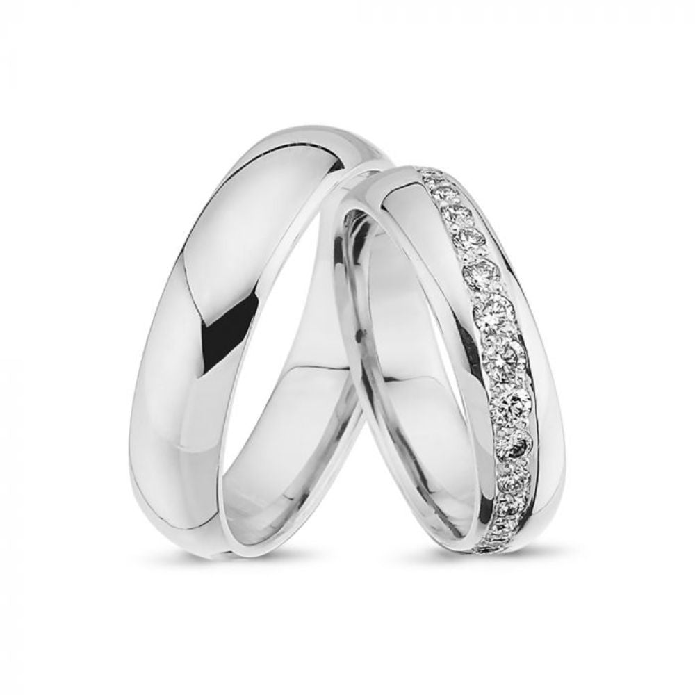 Nuran Vielses ringe A4059 14kt Hvidguld (pris fra 7.300,- pr. stk.)