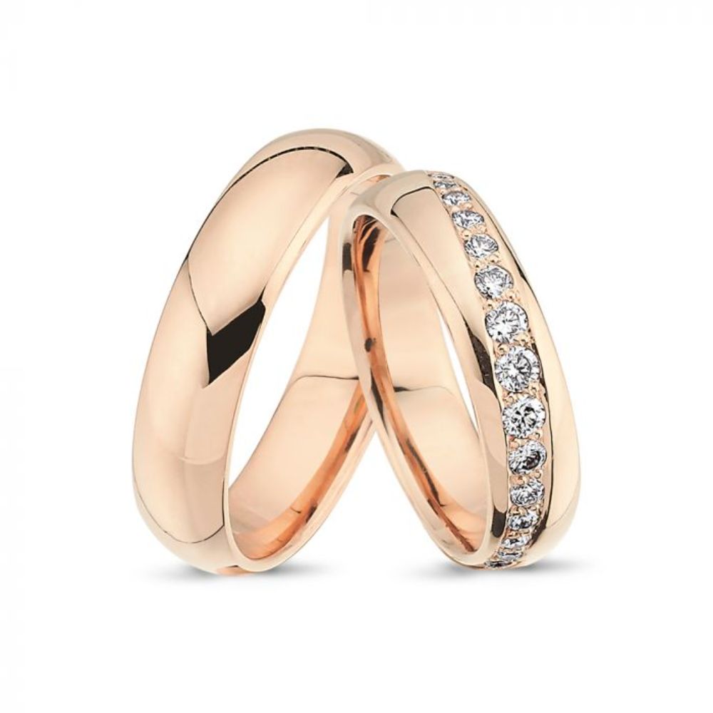 Nuran Vielses ringe A4059 14kt Rosaguld (pris fra 7.300,- pr. stk.)